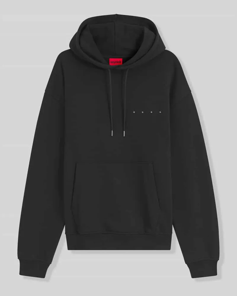 HUGO BOSS Regular Fit Hoodie aus reiner Baumwolle Modell 'Dikenhood Black
