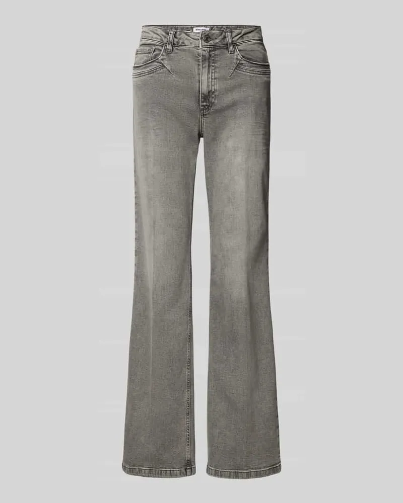 More & More Bootcut Jeans mit Eingrifftaschen Dunkelgrau