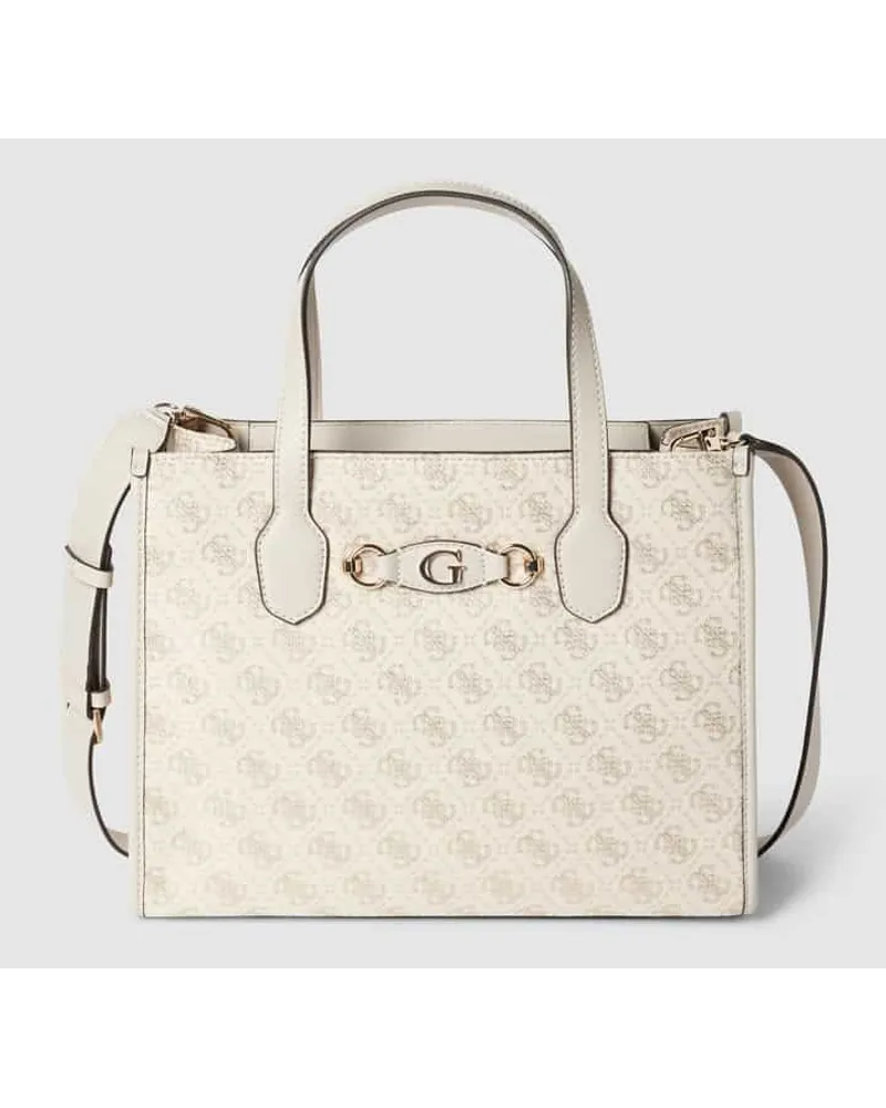 Guess Handtasche mit verstellbarem Schulterriemen Modell 'IZZY Ecru