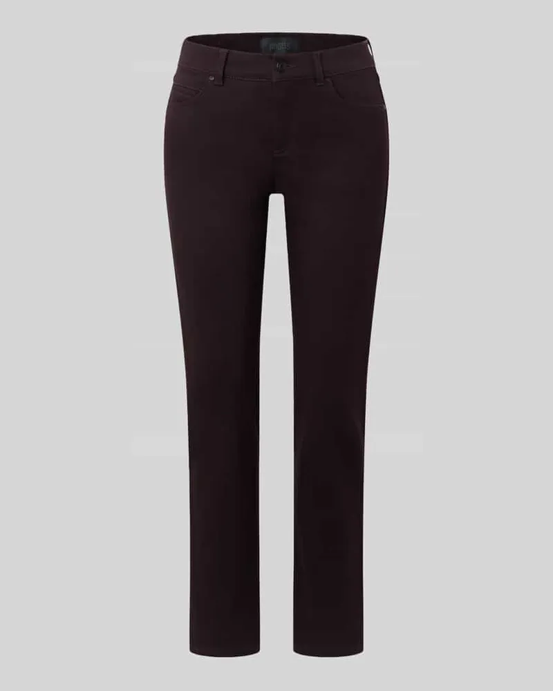 ANGELS  Slim Fit Jeans aus Baumwoll-Mix Modell 'CICI Bordeaux