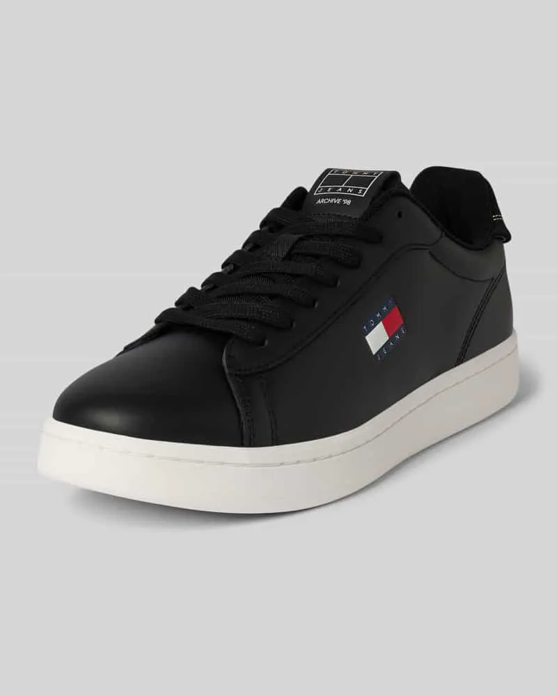 Tommy Hilfiger Low Top Sneaker aus Rindsleder Black