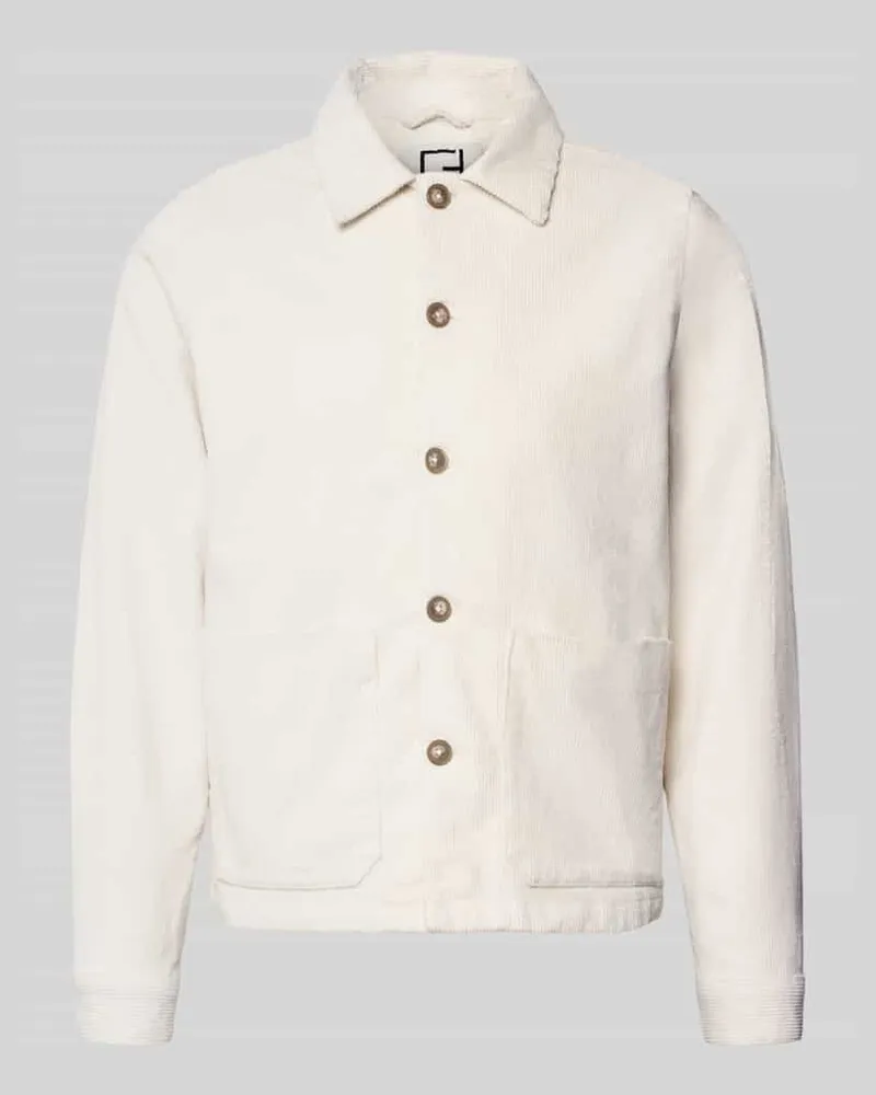 Casual Friday Hemdjacke mit Eingrifftaschen Modell 'HOLMDRUP Offwhite