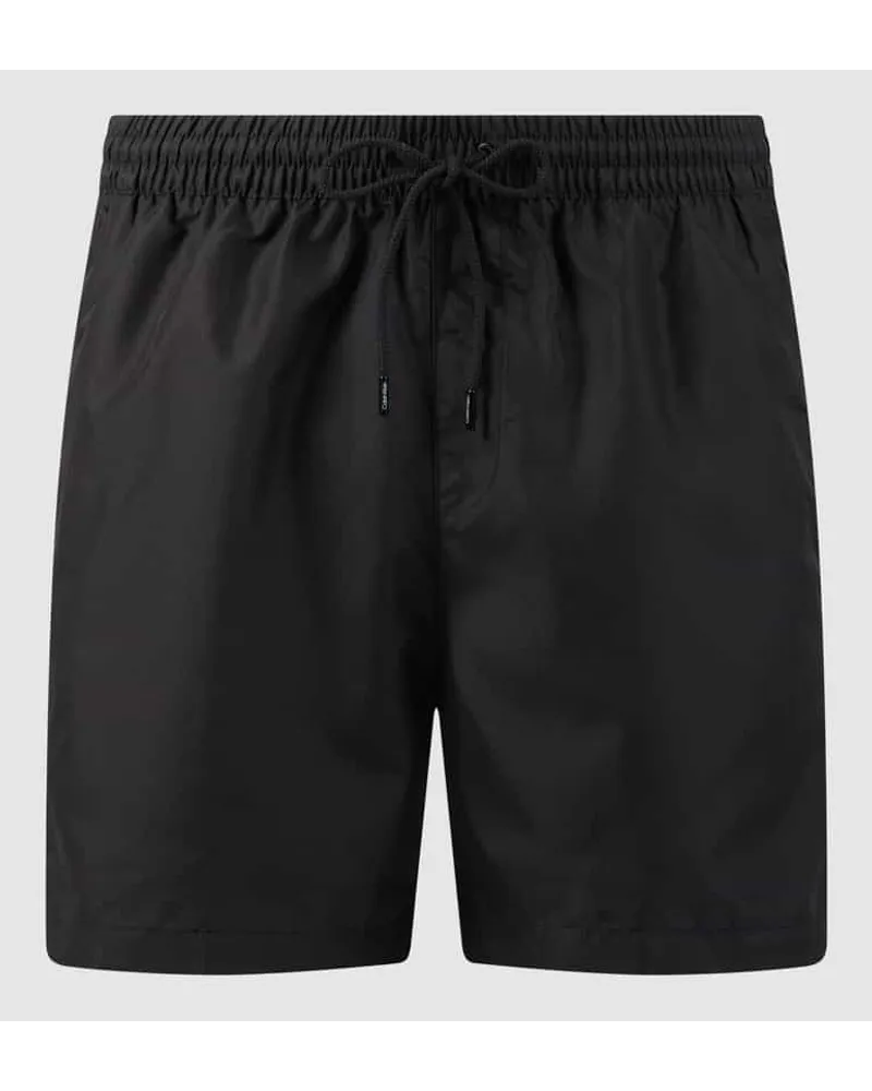 Calvin Klein Badehose mit Logo-Streifen Black