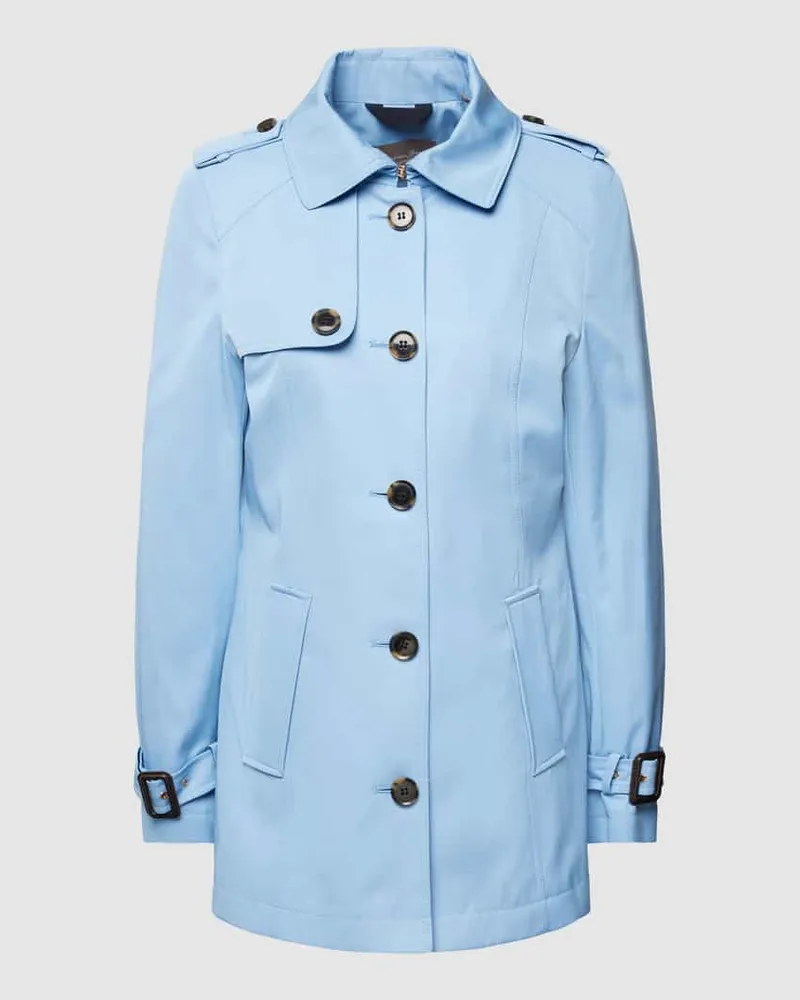 Christian Berg Trenchcoat mit Knopfleiste Bleu