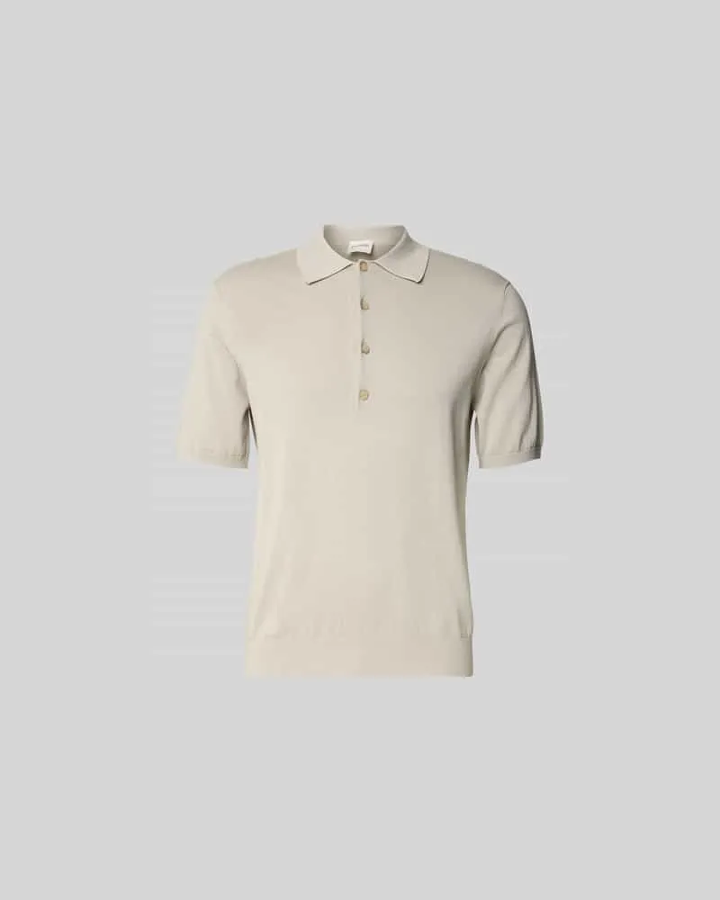 Closed Poloshirt mit gerippten Abschlüssen Kitt