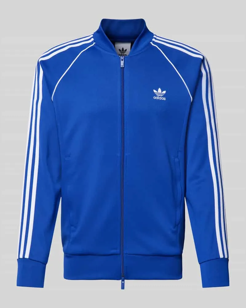 adidas Sweatjacke mit Label-Stitching Royal