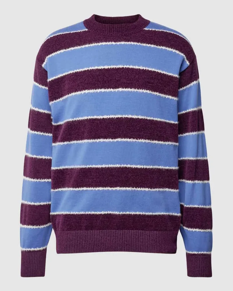 HUGO BOSS Regular Fit Pullover mit Woll-Anteil Modell 'Alpert Bordeaux