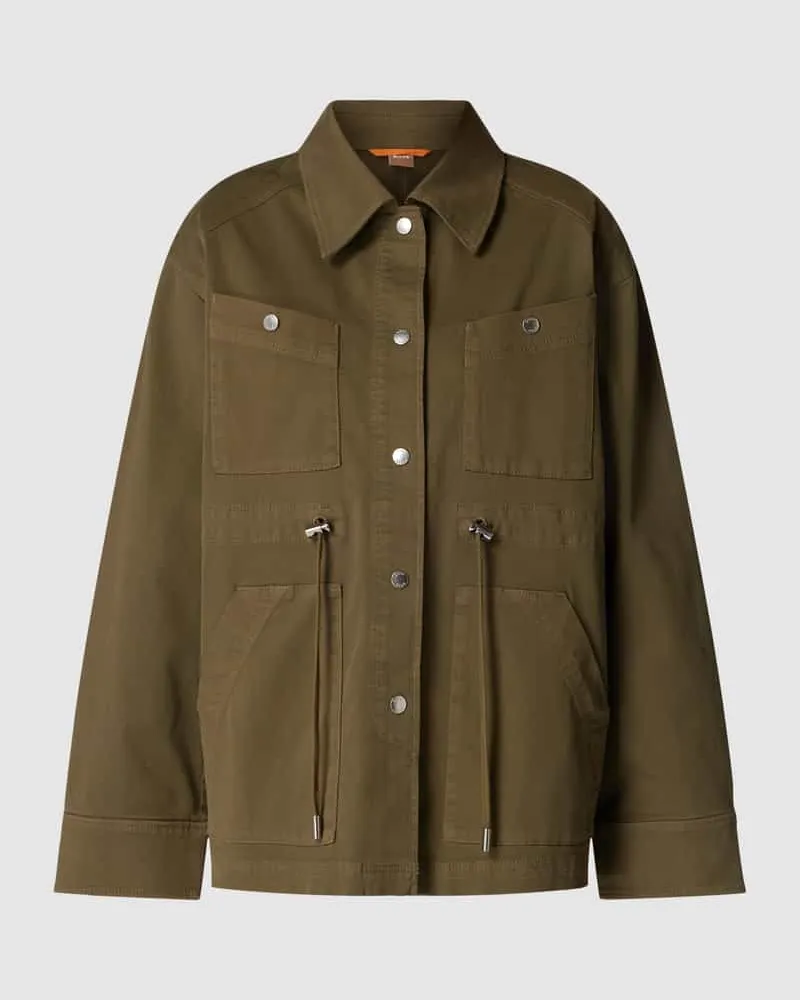 HUGO BOSS Parka mit Tunnelzug Modell 'Jargo Khaki