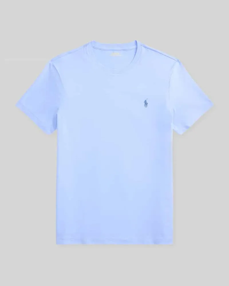 Ralph Lauren Regular Fit T-Shirt aus reiner Baumwolle Hellblau