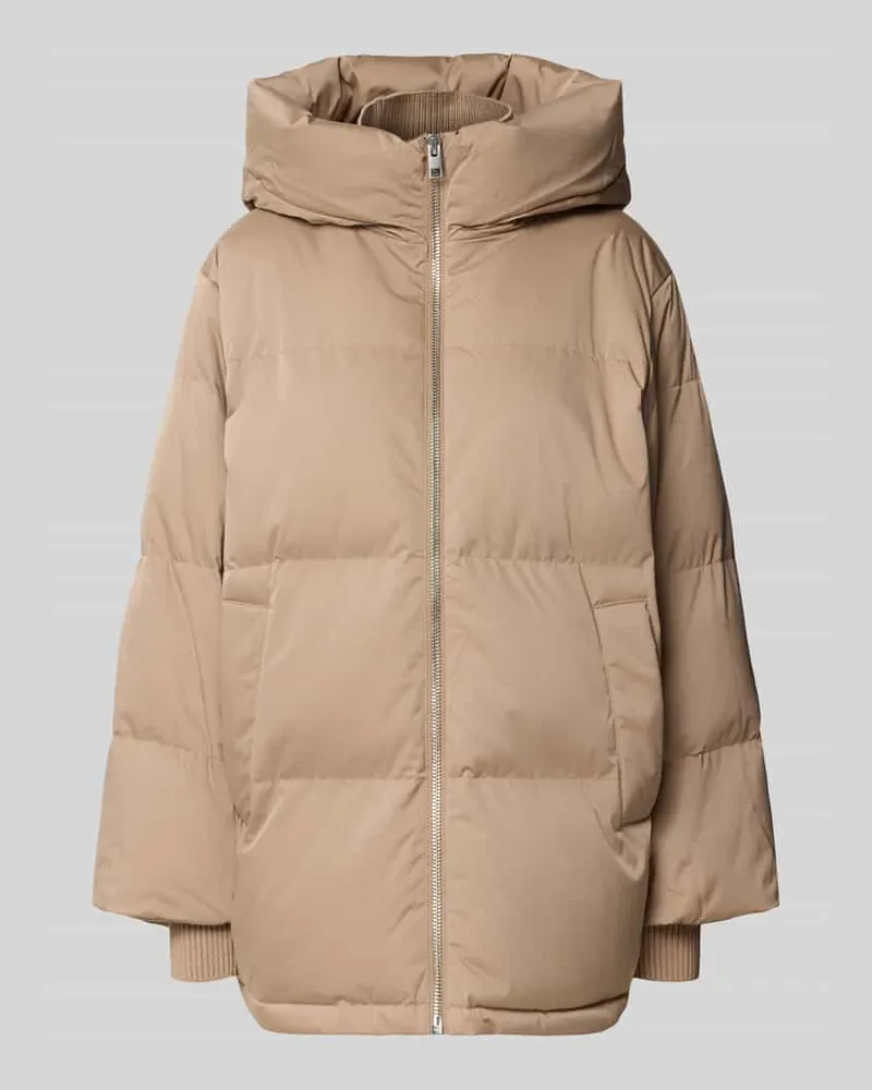 OPUS Pufferjacke mit Kapuze Modell 'Hilena Beige