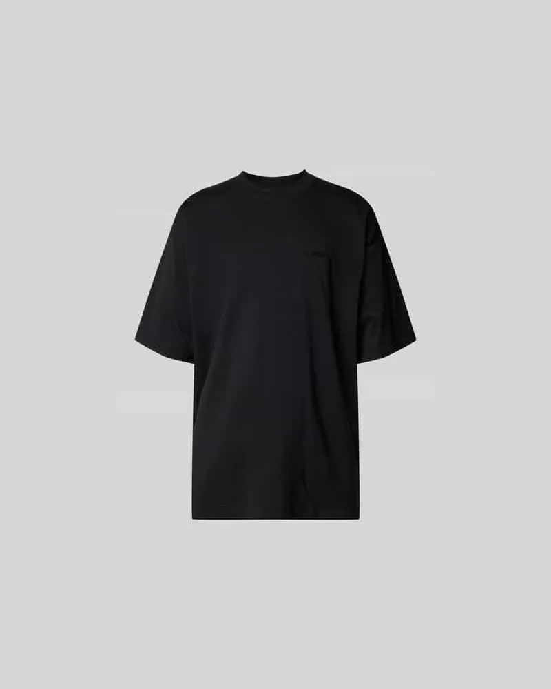 VETEMENTS Regular Fit T-Shirt mit Stretch-Anteil Black