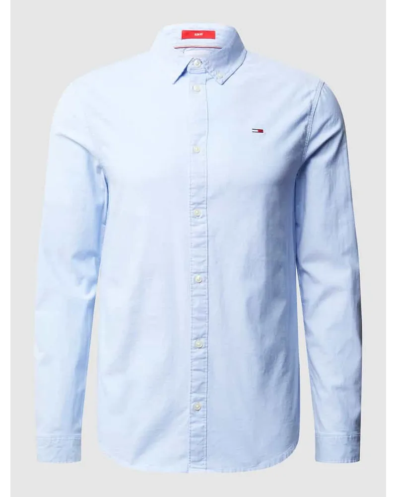 Tommy Hilfiger Slim Fit Freizeithemd aus Oxford Hellblau