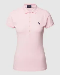 Ralph Lauren Slim Fit Poloshirt mit Logo-Stitching Modell 'JULIE Pink