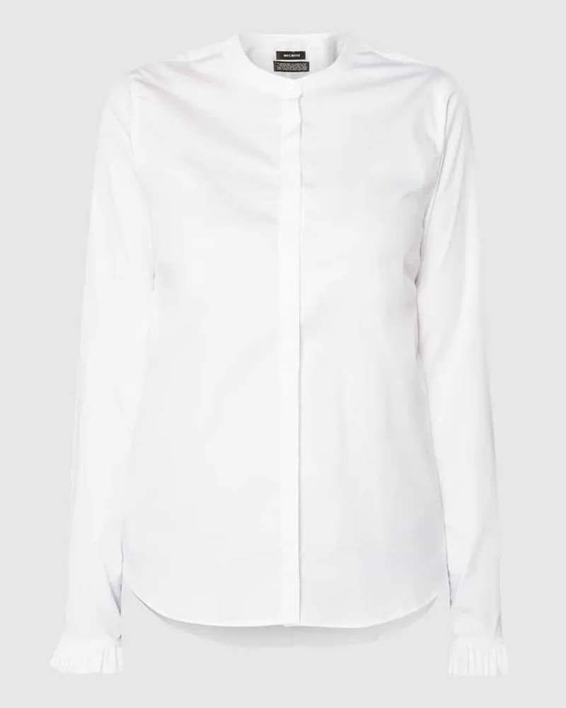 Mos Mosh Bluse mit Stehkragen Modell 'Mattie Weiss
