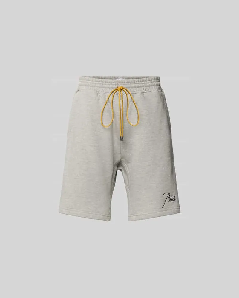 RHUDE Sweatshorts aus Baumwoll-Mix Mittelgrau