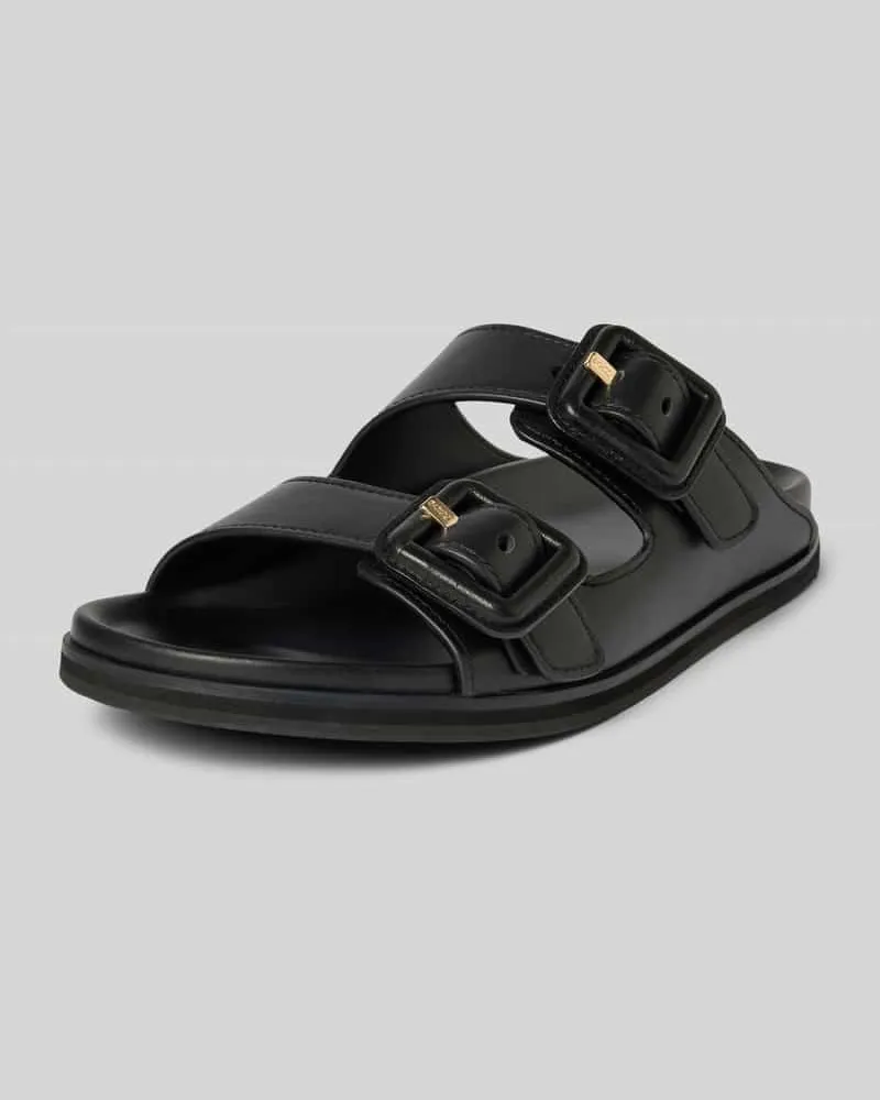 HUGO BOSS Sandalette aus Leder Modell 'Freyah Black