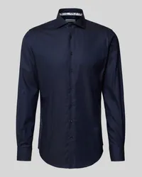 Profuomo Slim Fit Business-Hemd mit Haifischkragen Modell 'Cutaway Marine