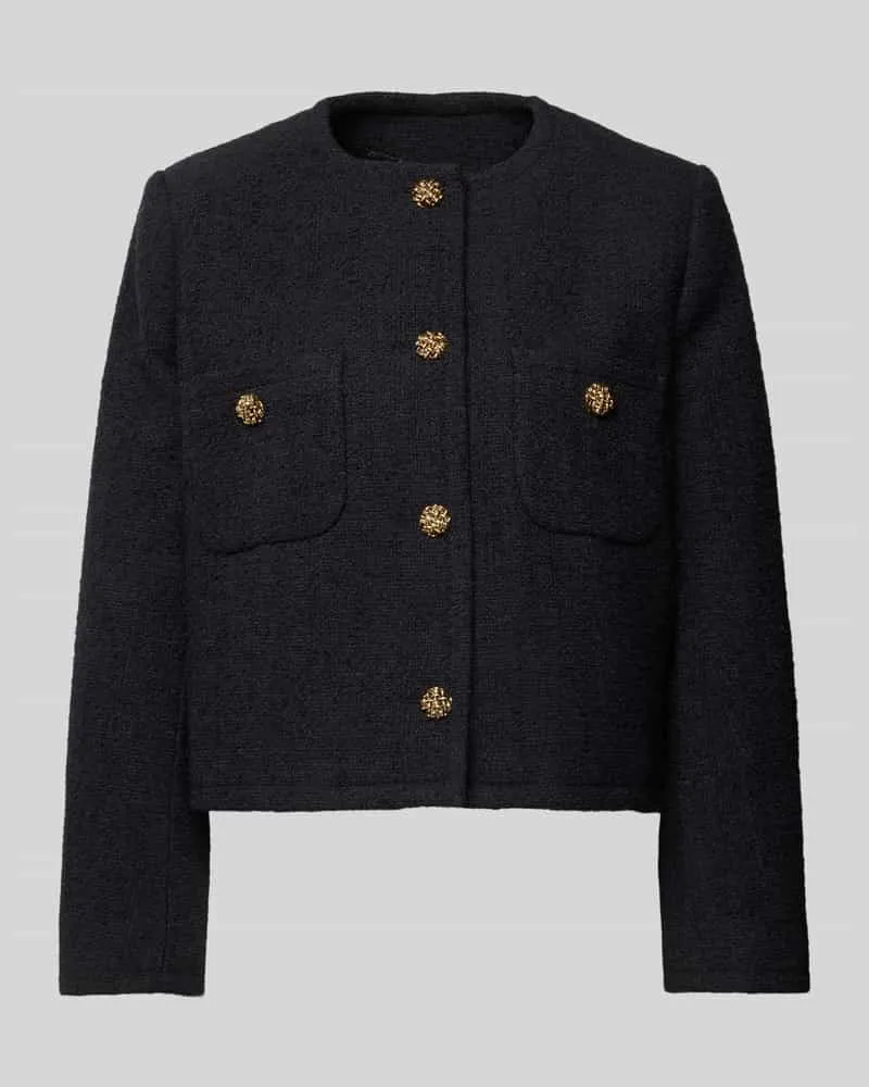 ba&sh Blazer mit aufgesetzten Brusttaschen Modell 'MEREDITH Black