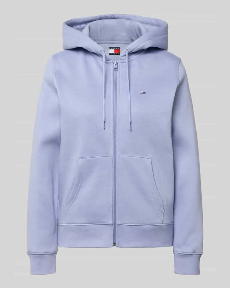 Tommy Hilfiger Regular Fit Sweatjacke aus Baumwoll-Mix Lavender