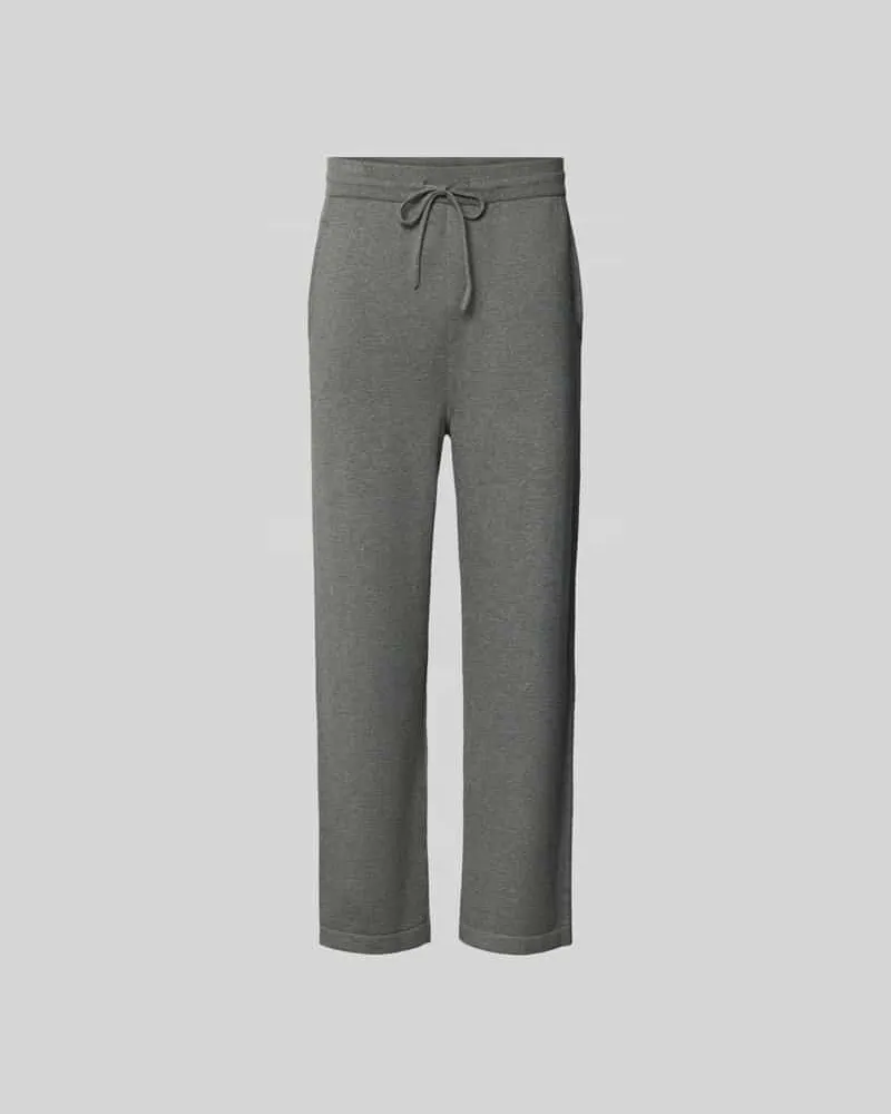 Officine Generale Wide Fit Sweatpants aus Kaschmir-Anteil Mittelgrau