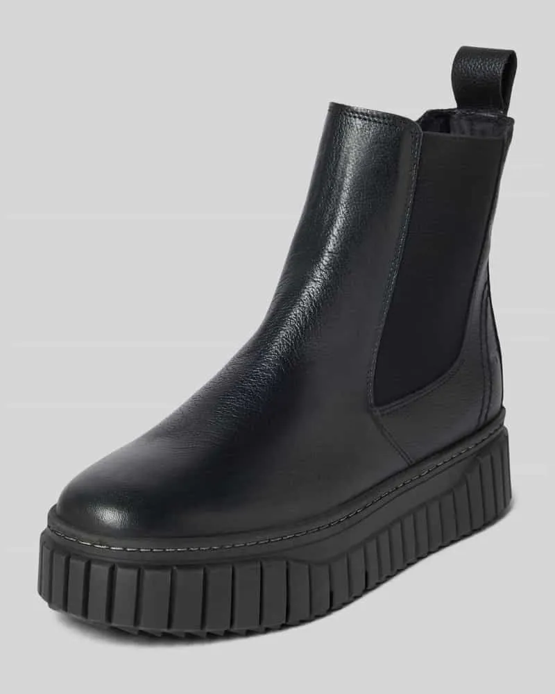 Tamaris Chelsea Boots aus echtem Leder Black