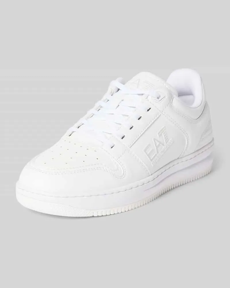 EA7 Sneaker mit Label-Detail Modell 'SLASHER Weiss