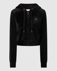 Juicy Couture Sweatjacke mit Kapuze Modell 'MADISON Black