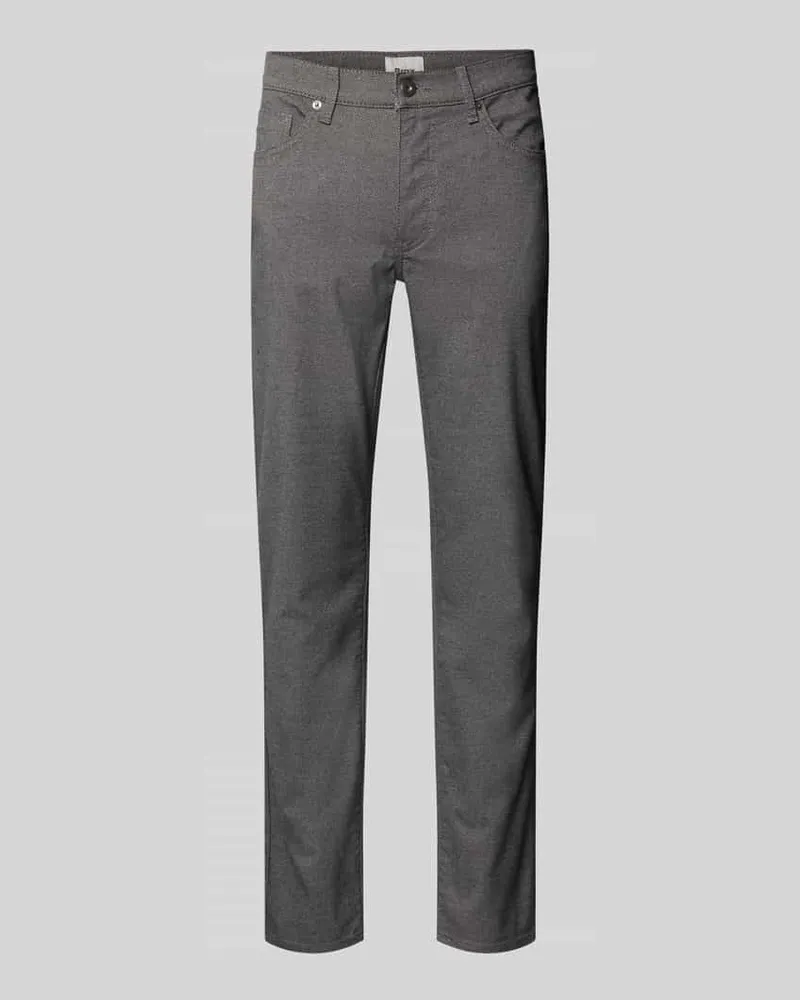 Brax Stoffhose mit Viskose-Anteil im 5-Pocket-Design Modell 'Cadiz Silber