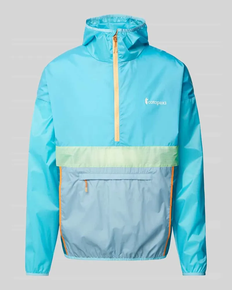 Cotopaxi Windbreaker mit Kapuze Modell 'Teca Hellblau