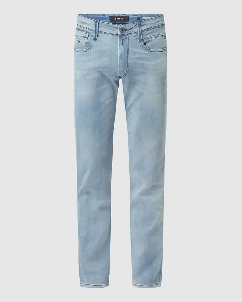 Replay Slim Fit Jeans mit Stretch-Anteil Modell 'Anbass Hellblau
