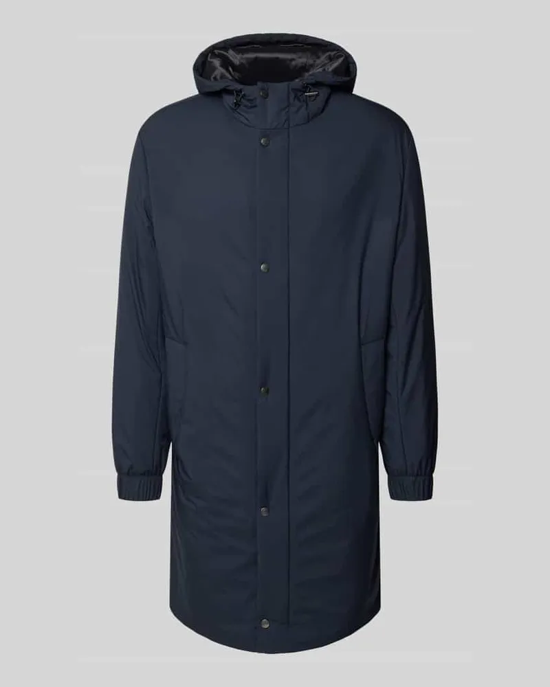 HUGO BOSS Regular Fit Mantel mit wasserabweisender Funktion Modell 'P-JARED-HD-PAD-261F Marine
