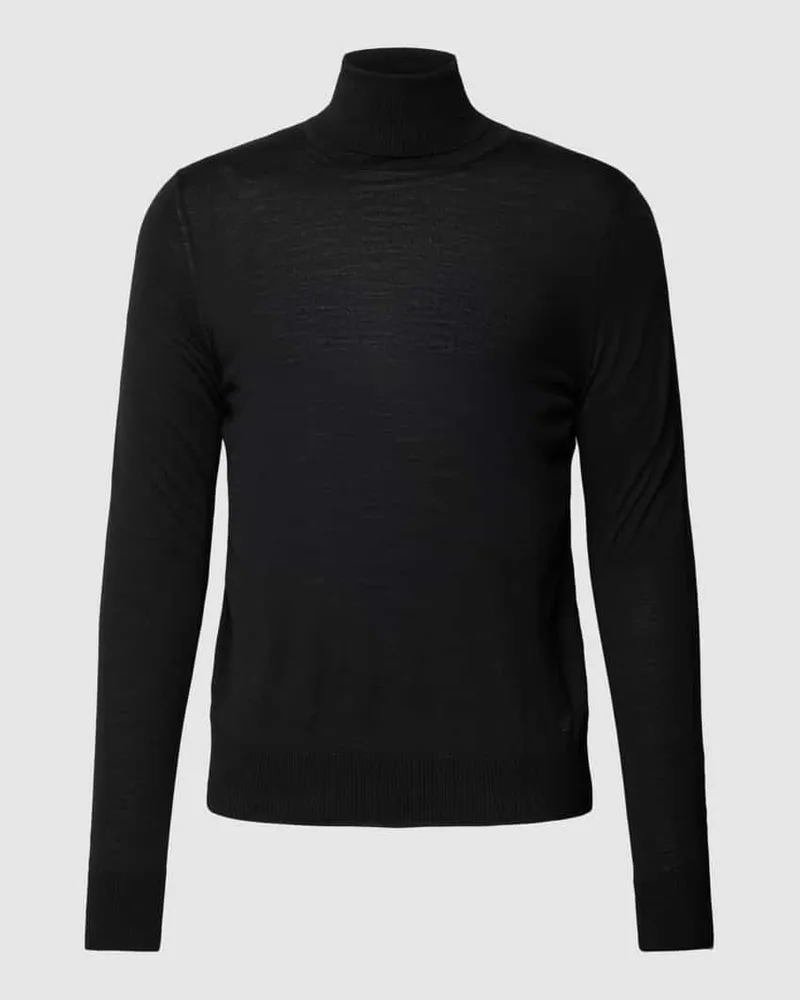 Emporio Armani Strickpullover mit Rollkragen Black