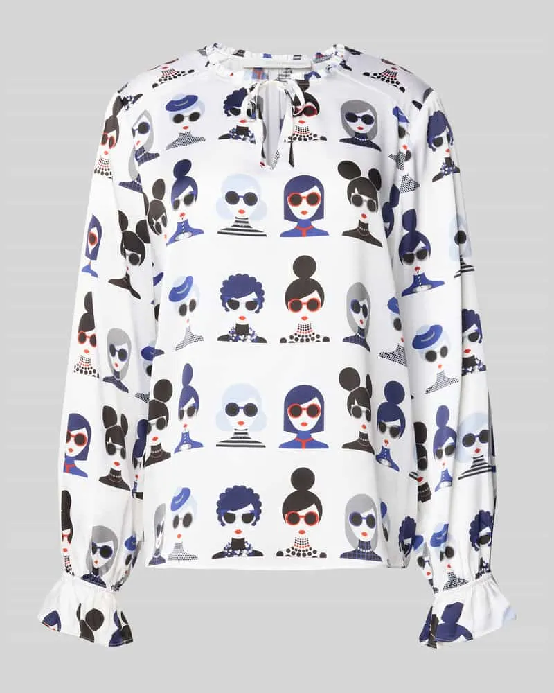 Herzen's Angelegenheit Blusenshirt aus Seiden-Mix Offwhite