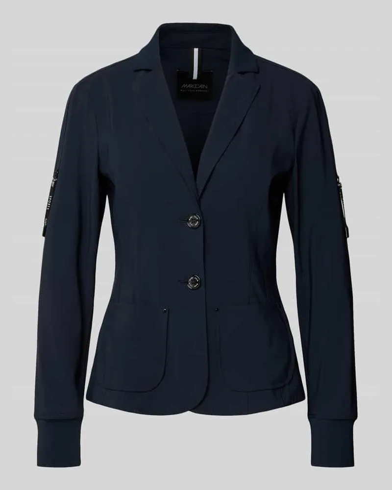 Marc Cain Blazer mit Knopfverschluss Marine