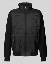 Christian Berg Sweatjacke mit Stehkragen Black