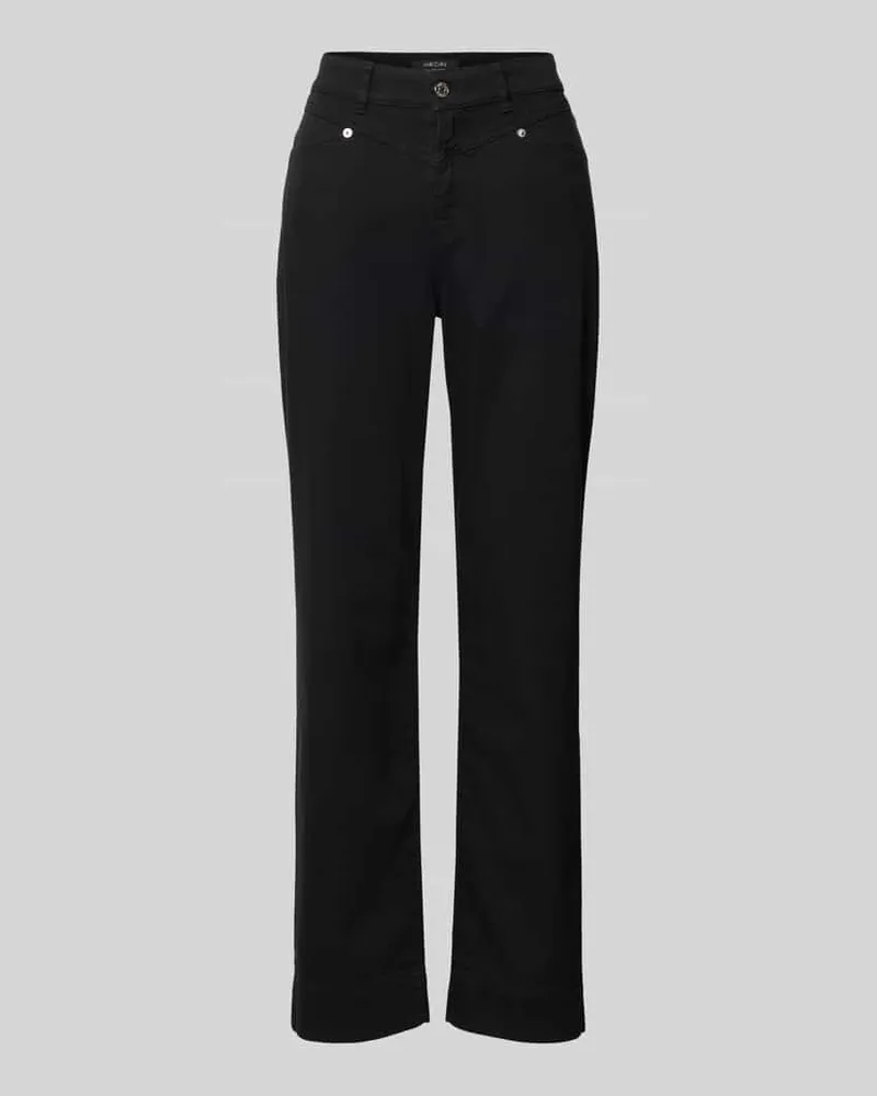 Marc Cain Feminine Fit Jeans mit Eingrifftaschen Black