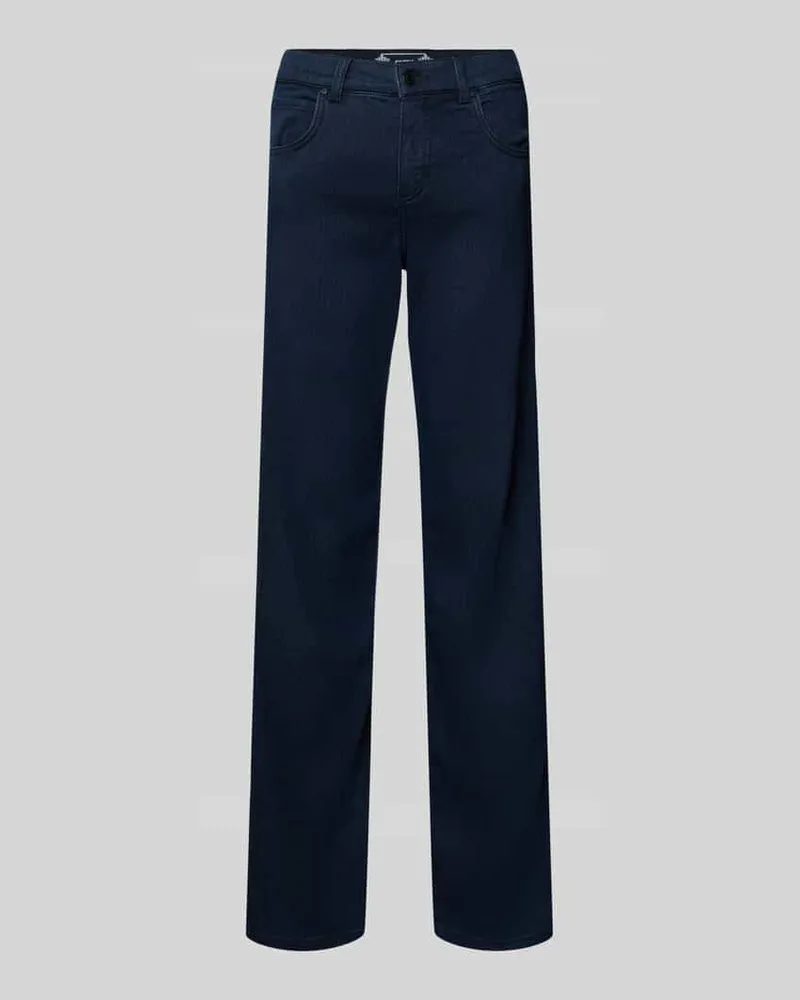ANGELS  Straight Fit Jeans mit 5-Pocket-Design Modell 'Lara Blau