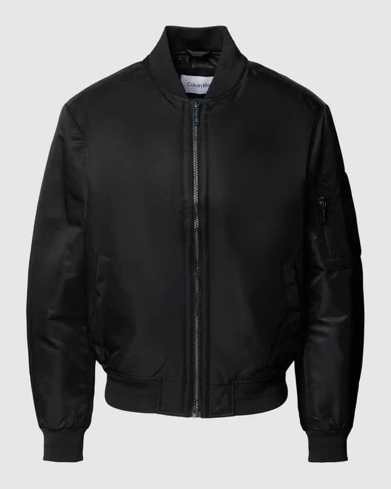 Calvin Klein Bomberjacke mit Eingrifftaschen Modell 'LIGHTWEIGHT HERO Black