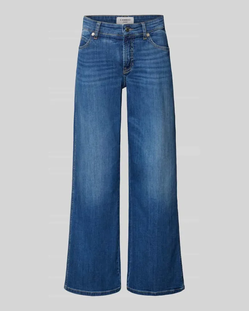 Cambio Flared Jeans mit 5-Pocket-Design Modell 'FRANCESCA Blau