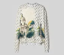 Oversized Sweatshirt mit gerippten Abschlüssen