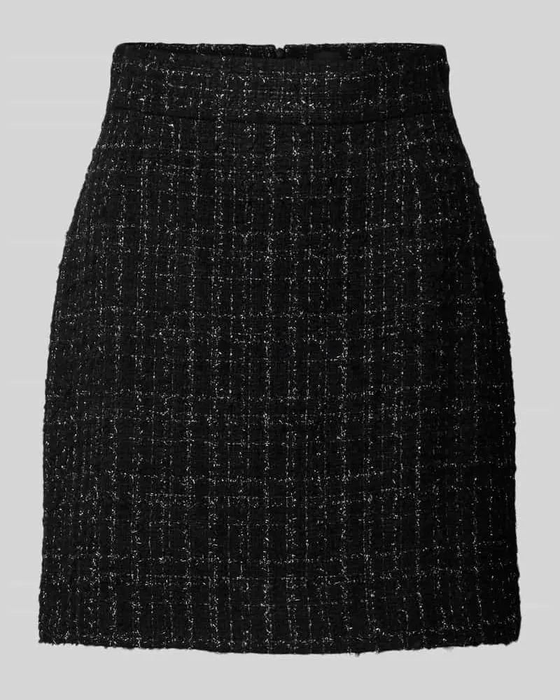 HUGO BOSS Minirock mit rückseitigem Reißverschluss Modell 'Viliana Black