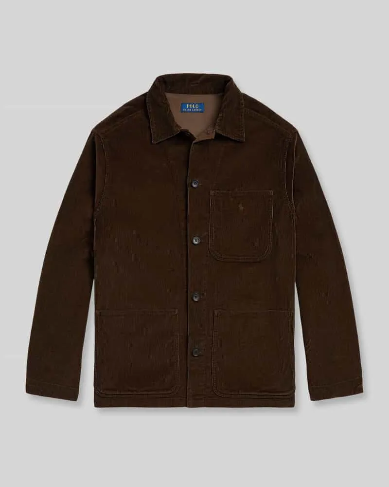 Ralph Lauren Regular Fit Freizeithemd aus reiner Baumwolle Dunkelbraun