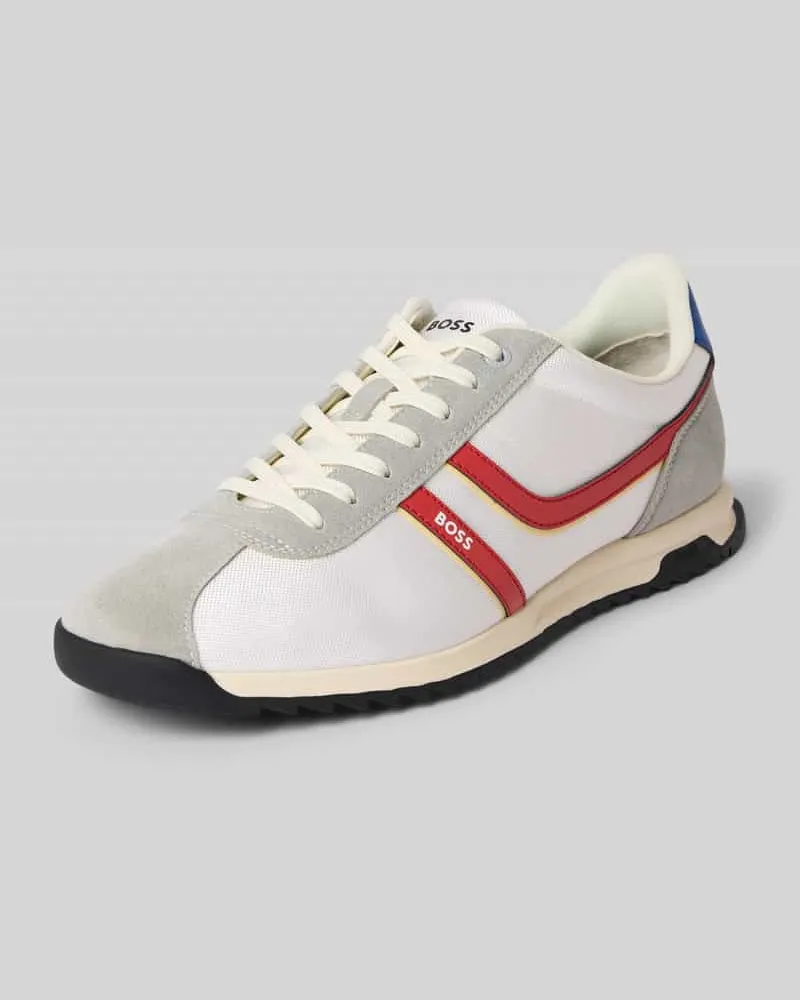 HUGO BOSS Sneaker mit Label-Print Modell 'ZAYN_TENN_BNYMI Weiss