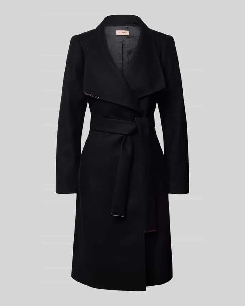 Ted Baker Mantel aus Woll-Mix mit Kaschmir-Anteil Modell 'ROSE Black