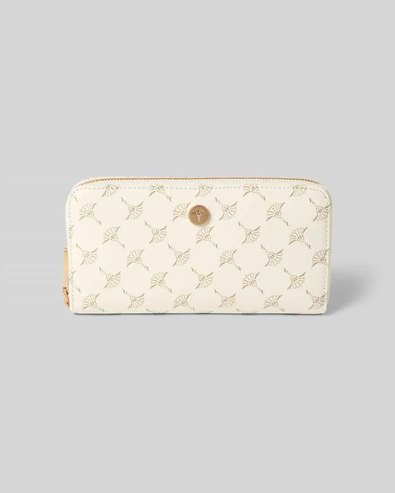 JOOP! Portemonnaie mit Label-Applikation Modell 'melete Offwhite