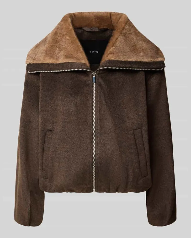 ZERO Blouson mit Viskose-Anteil Schoko