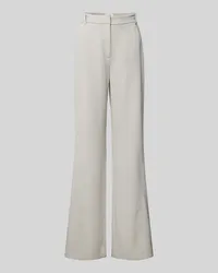 Calvin Klein Wide Leg Stoffhose mit Gürtelschlaufen Hellgrau