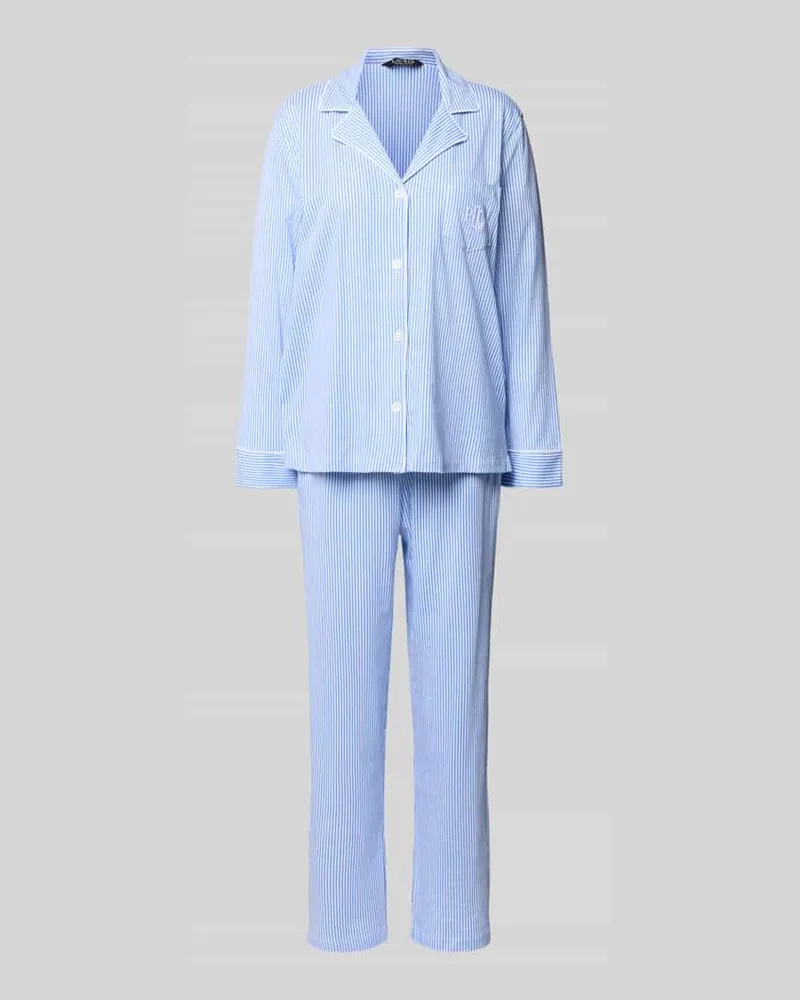 Ralph Lauren Pyjama mit Streifenmuster Bleu