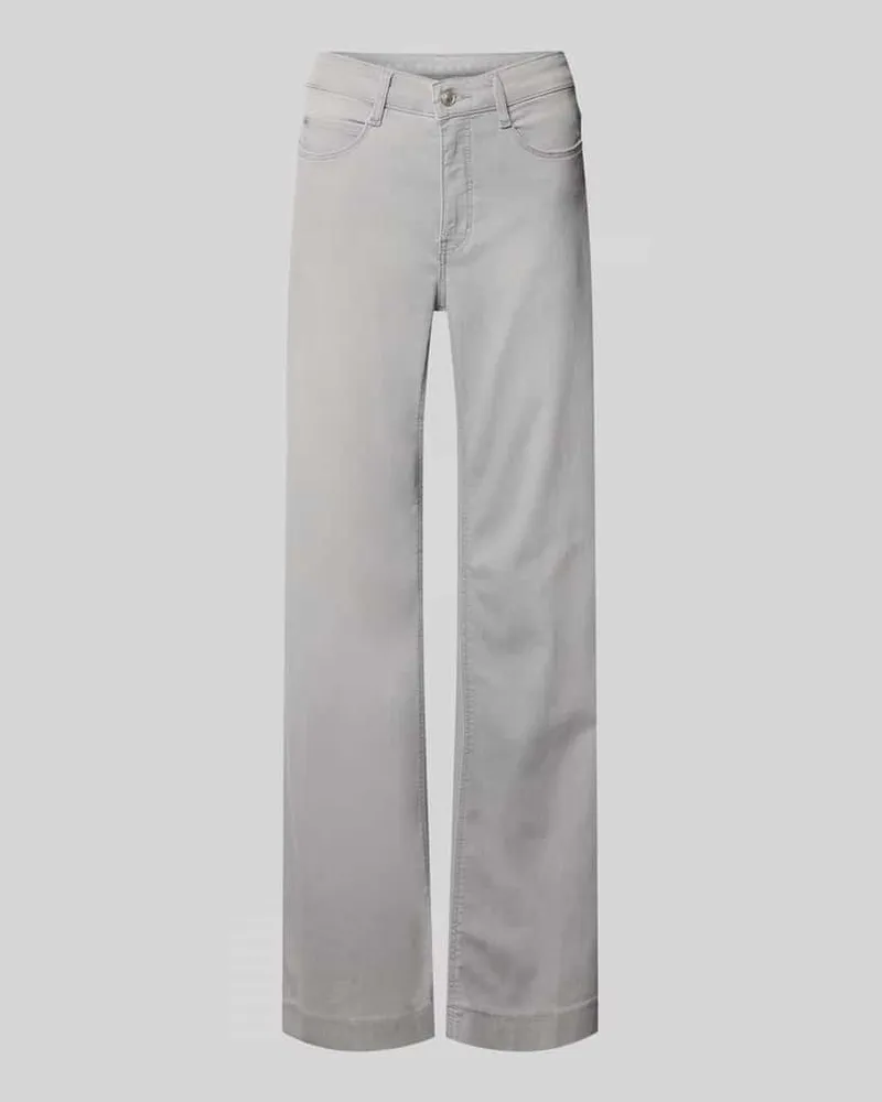 MAC Jeans Wide Fit Jeans mit Eingrifftaschen Hellgrau