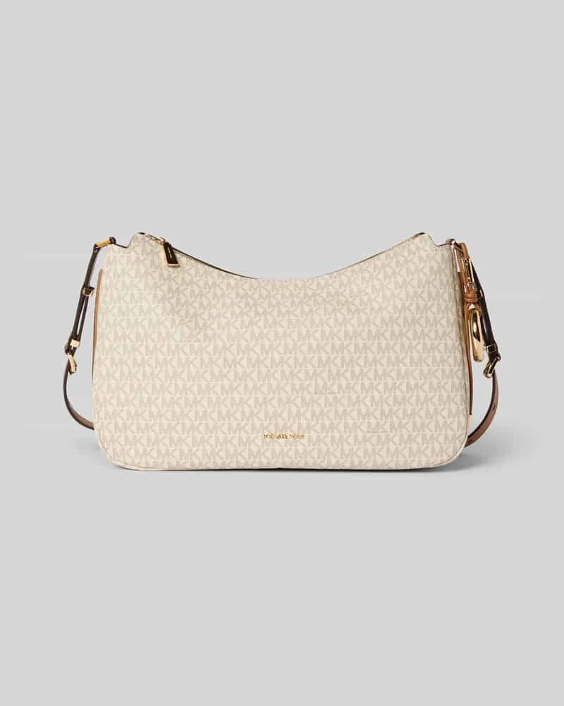 Michael Kors Shoulder Bag mit Logo-Applikation Modell 'Nolita Ecru